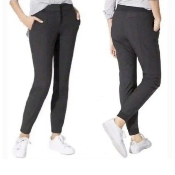 Athleta Work It City Wool Blend Pants 457923 Joggers Tapered Gray Size 8 T Tall - Picture 16 of 16